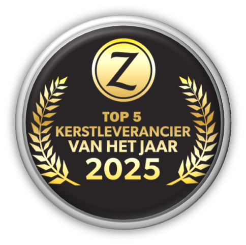 KerstLeverancier van het jaar 2025 Kranen top 5 badge