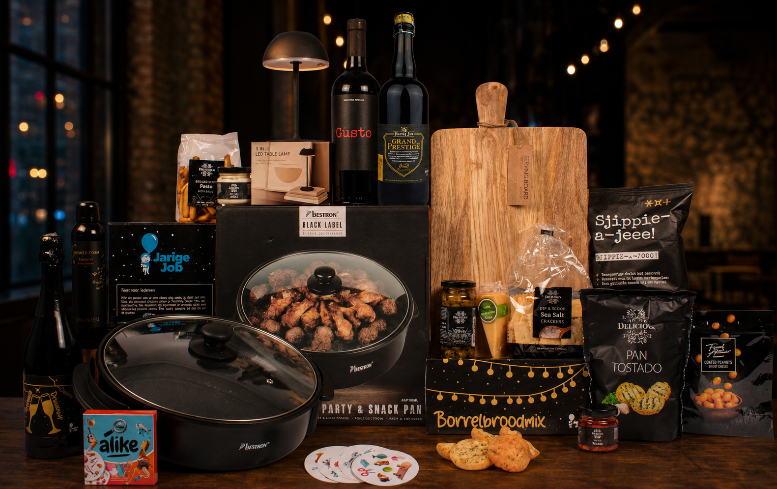Kerstpakket Uitgebreide partyborrel sfeerafbeelding
