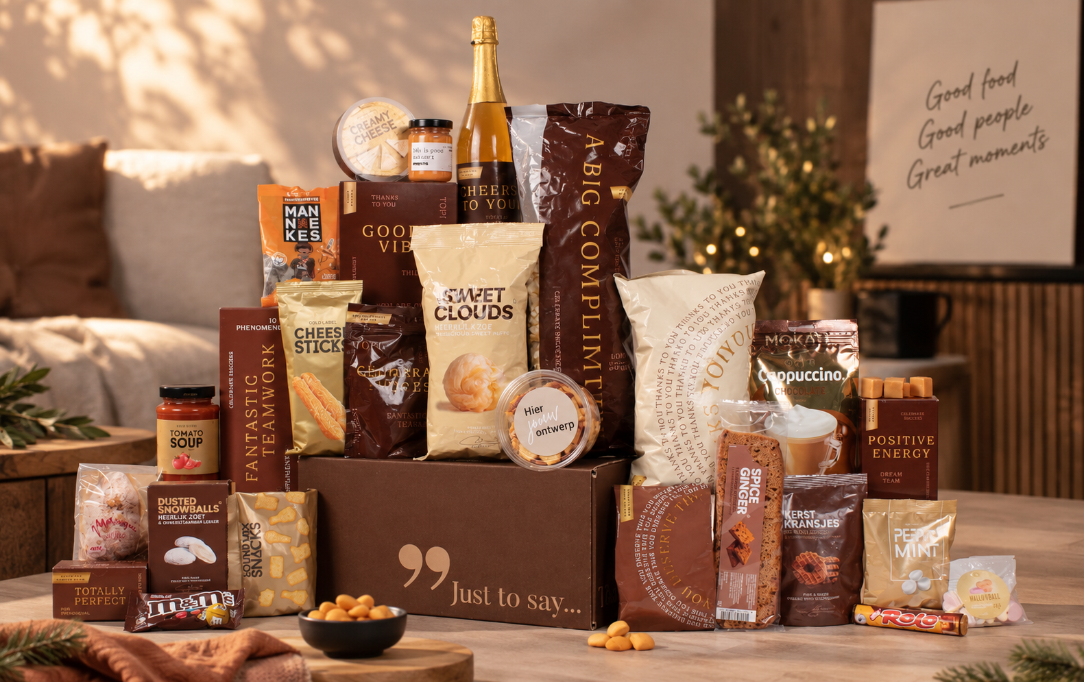 Kerstpakket You deserve this! sfeerafbeelding